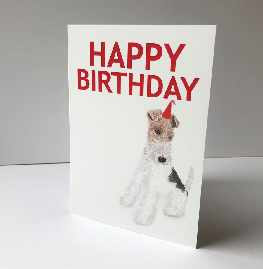 Happy Birthday Dog Card