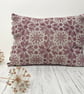 Hand Printed Linen Lampshade in Raspberry Pink - Image 8