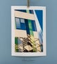Colour Photograph-Jessop Building-Diamond Reflection-Architecture Sheffield - Image 1