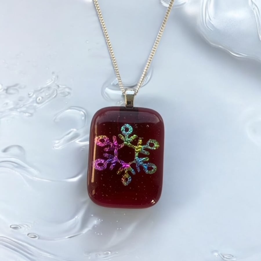 Dichroic Glass Pendant 