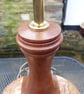 MAHOGANY AND SPALTED BEECH TABLE LAMP - Image 4