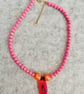 Fun, bright, tiger pendant necklace - Image 1