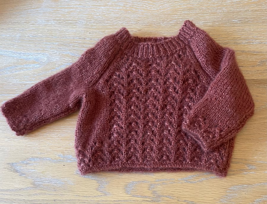 Silk and Mohair baby sweater
