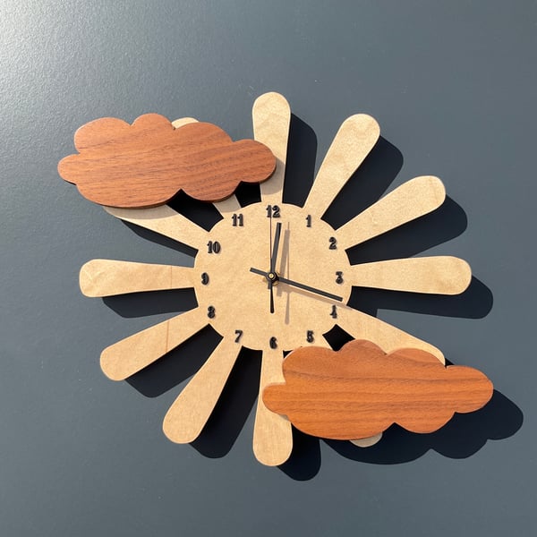 Sun & Cloud Clock (WC16)