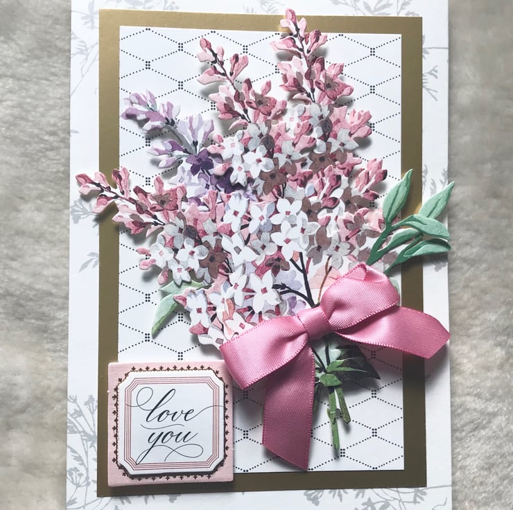 Luxury Handmade 3D Love You Card - Folksy