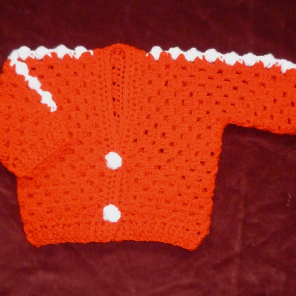 Toddler Christmas crochet hexagon cardigan ( ref FA 611 B1 )