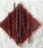 METAL WALL ART PICTURE. Abstract framed copper mixed media art. - Image 1
