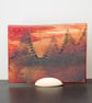 "Red Sky" -  A Fused Glass Picture - 9250 - Image 6