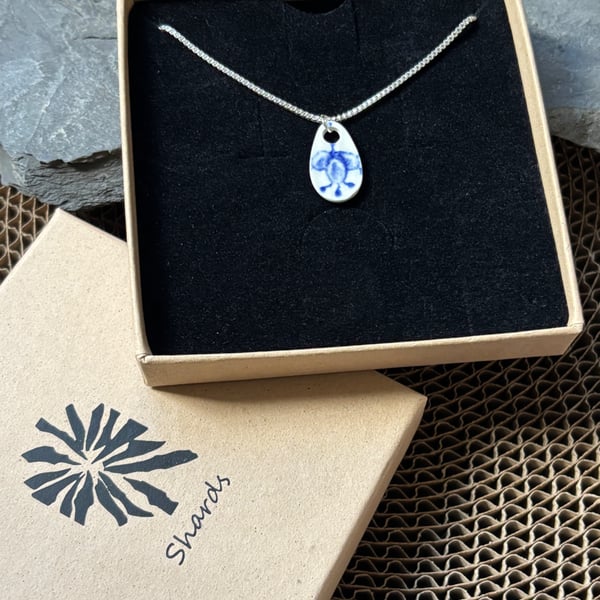 Handcrafted Pendant Necklace, One of a Kind, Sterling Silver, Gift Boxed.