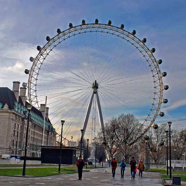 The London Eye Millennium Wheel Southbank UK Photograph Print