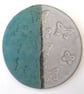 Handmade ceramic coaster, pottery, butterfly design - Image 5