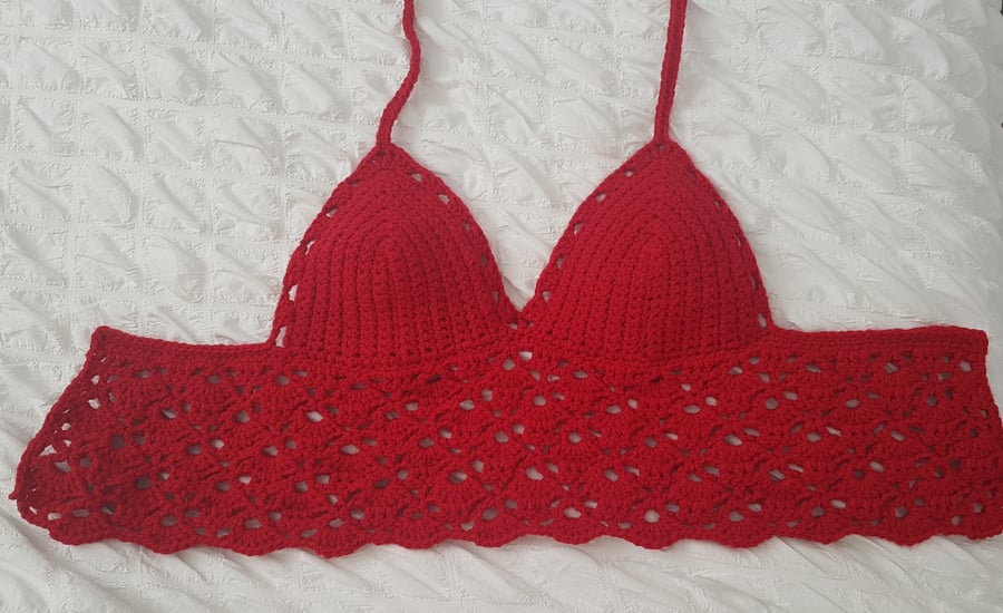 Crochet Crop Top Size Small