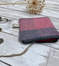 Hand Woven Wool Tweed and Scottish Linen Coin Purse, Credit Card Purse - Image 4