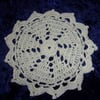 Cream Crocheted Doily