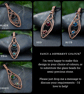 Copper Wire Wrapped Pointed Drop Pendant - Choice of Colours - Image 10