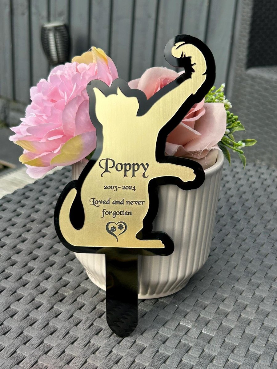 Personalised, Pet Memorial Plaques, for garden,Gift, Cat, Dog, Rabbit, Garden Si