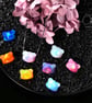 Large 3D Fire Opal Bear Necklace with 925 Sterling Silver Chain