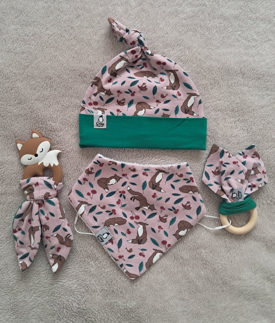 Brave Fox Gift Set-Pink
