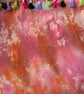 Tie dyed hand painted tote with paisley gecko design  - Image 5