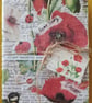 A6 Notebook Poppy and Ladybird Collage - Image 1