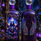 Enchanted Raven Guardian Bottle