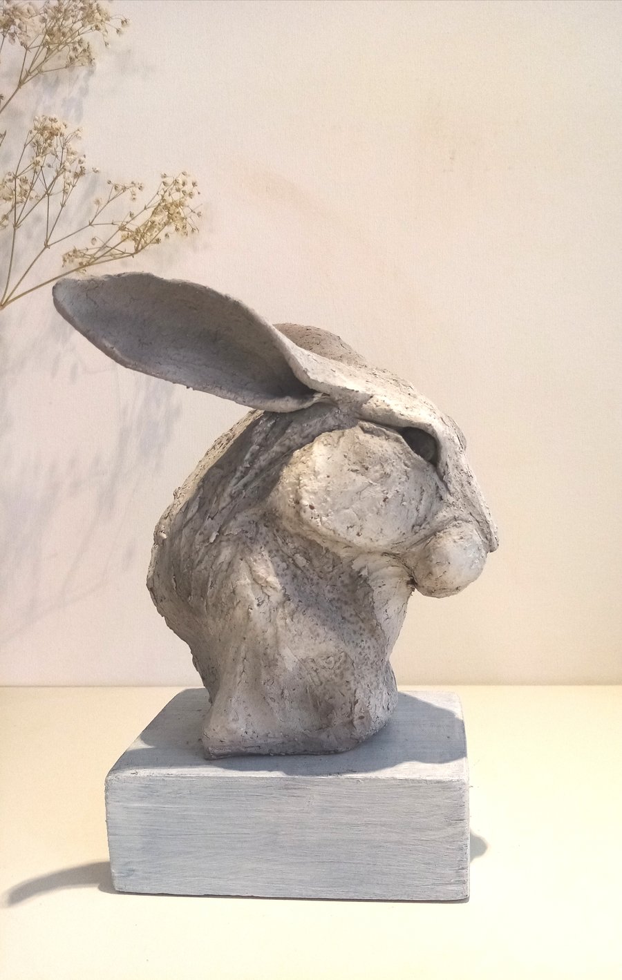 Hare sketch sculpture
