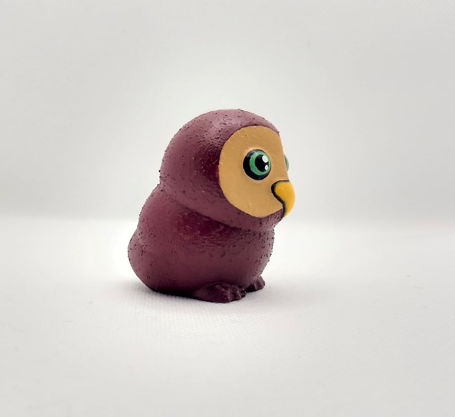 Original Resin Owl Figurine 