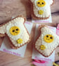 Heart fried egg on toast pocket hug and pocket hug card gift set (flower)