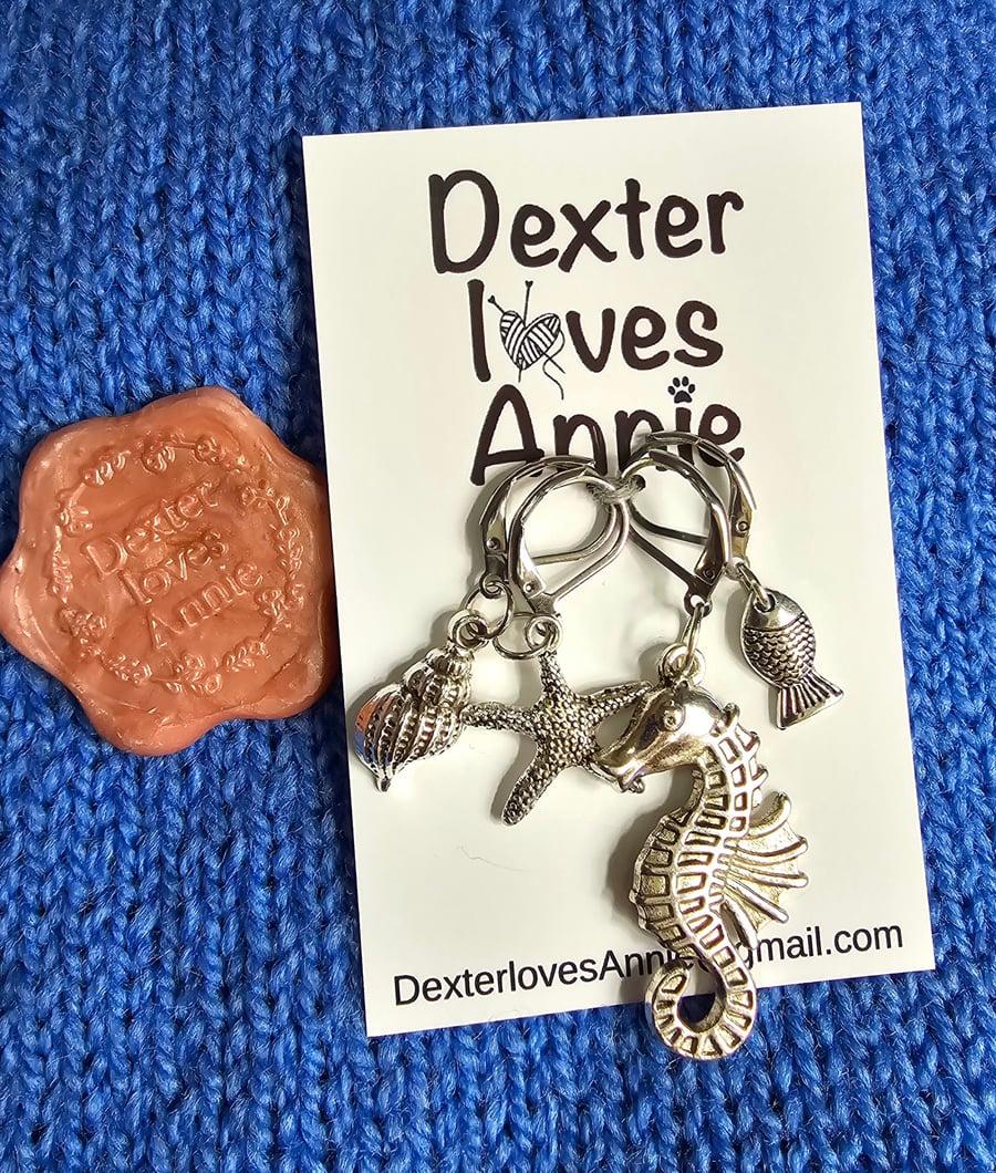 Sea themed stitchmarkers
