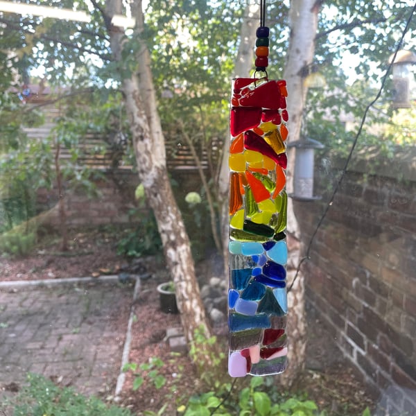 Rainbow glass suncatcher 
