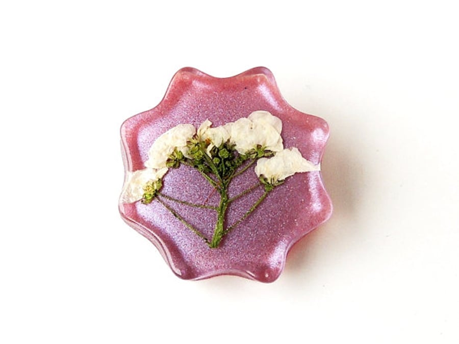 Pink Flower Brooch - SALE(1107)