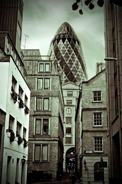 30 St Mary Axe The Gherkin London England Photograph Print