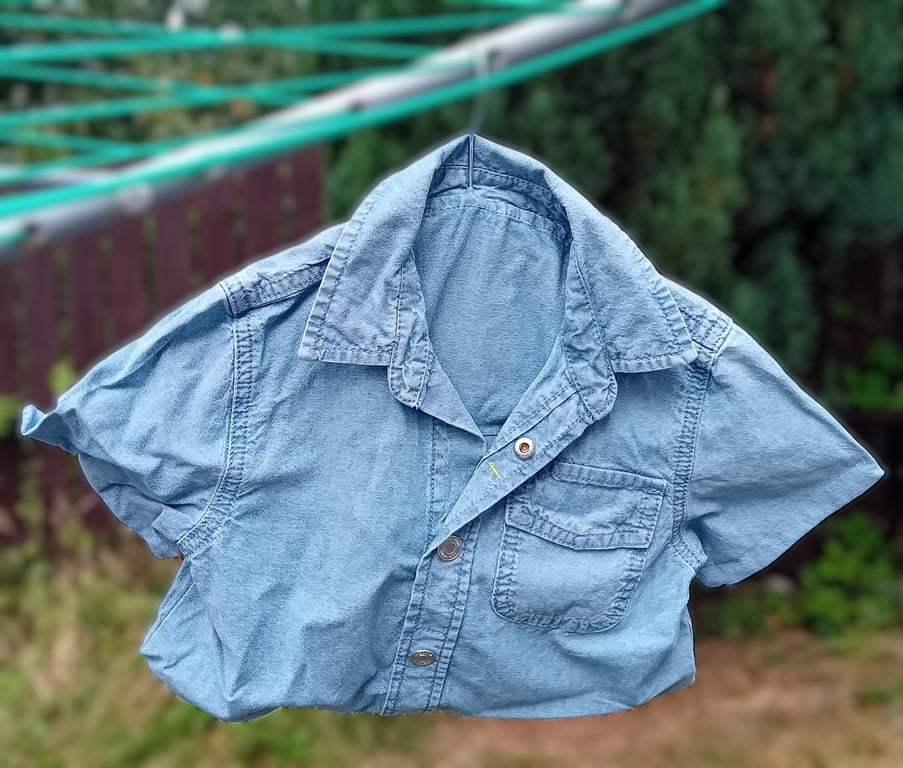 Pale Denim Shirt Peg or Storage Bag