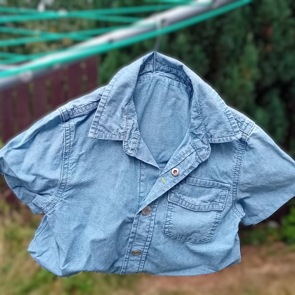 Pale Denim Shirt Peg or Storage Bag