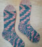 Socks, hand knitted, SMALL, adult size 4-5 - Image 5