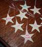 Handmade 'Best friend' porcelain paper clay star with mother of pearl lustre - Image 3
