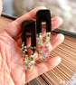 2 x butterflies gradient hair clip slides