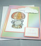 Up, up and away hot air ballooning bear card  - Image 2