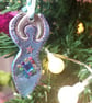 Hand Painted Blue Goddess - Image 1