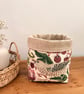 William Morris Strawberry Thief Fabric Storage Basket - Image 3