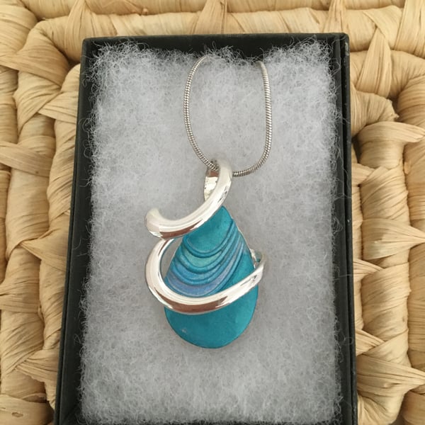 Handcrafted Wave Pendant