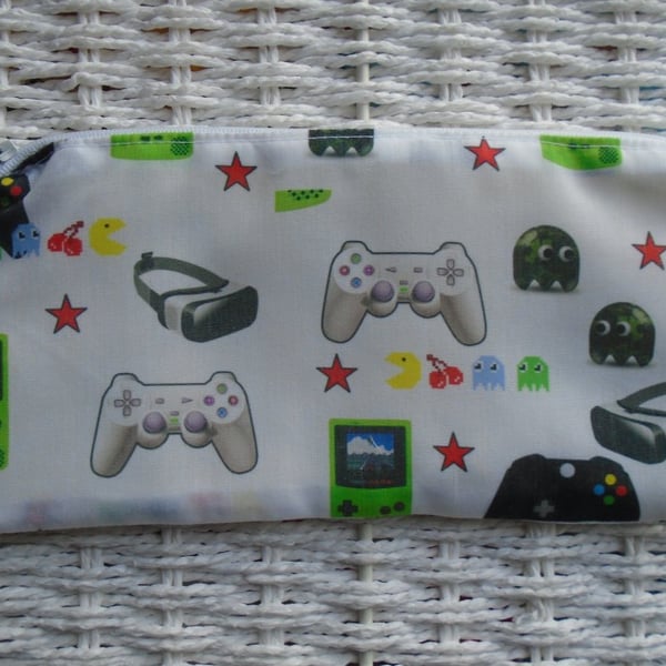 Gaming Themed Pencil Case or Small Make Up Bag.