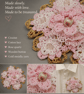 One-of-a-Kind Pink Crochet Statement Brooch