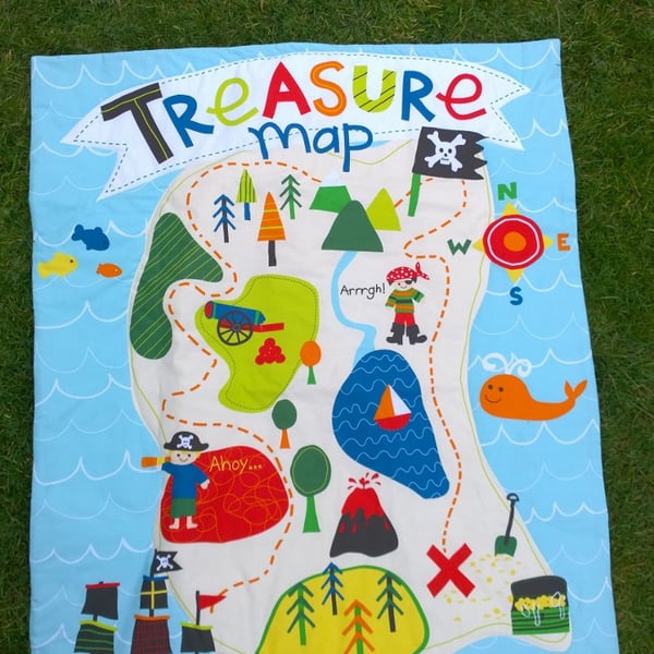 Treasure Map quilt SALE