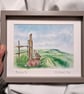 Watercolour print of a Southdowns Sussex Rabbit - Image 2