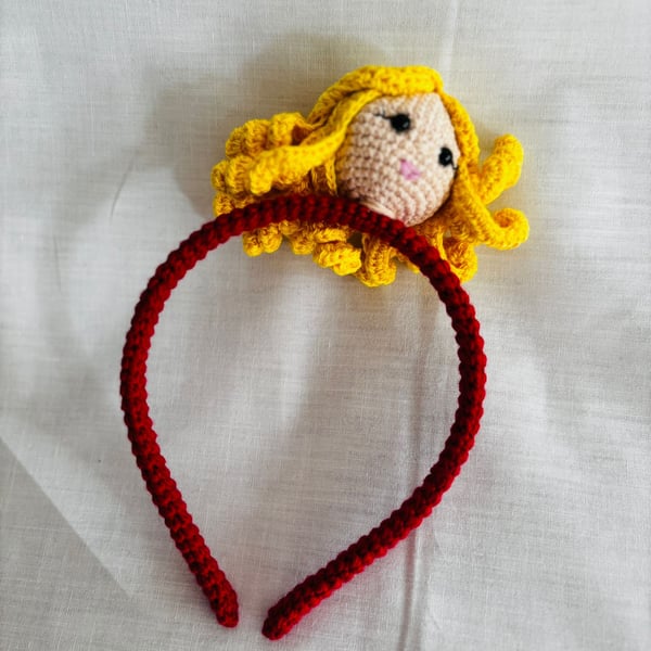 Crochet Headband Nice Gift For Girls .Handmade Amigurumi Headband.