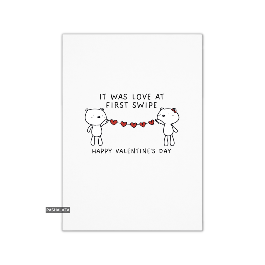Funny Valentine's Day Card - Unique Unusual Greeting Card - Swipe