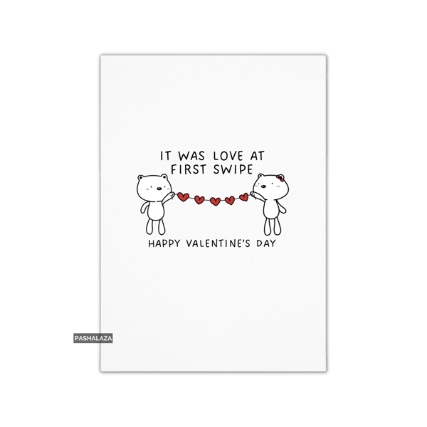 Funny Valentine's Day Card - Unique Unusual Greeting Card - Swipe
