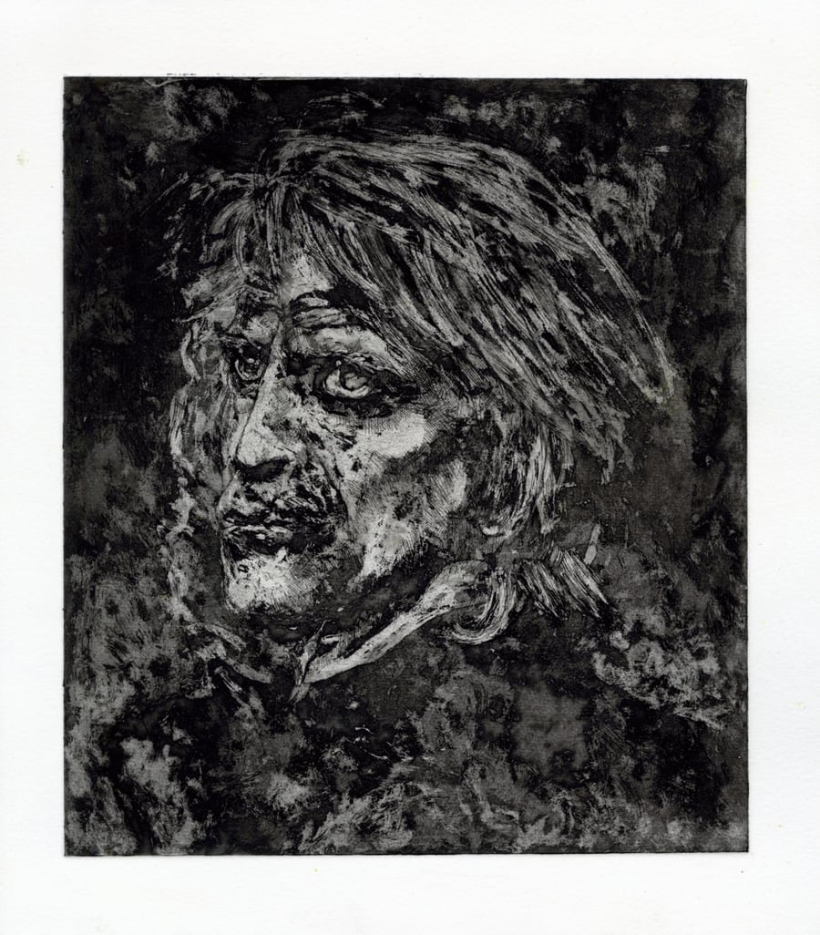 Kinski, Aquatint Etching Print, Signed & Numbered (Framed or Unframed)