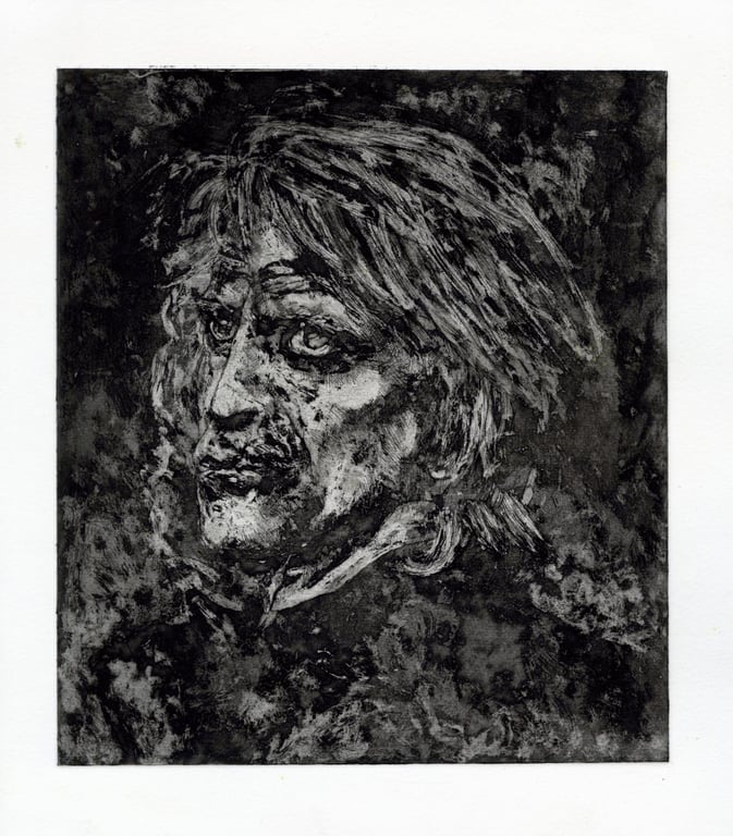 Kinski, Aquatint Etching Print, Signed & Numbered (Framed or Unframed)